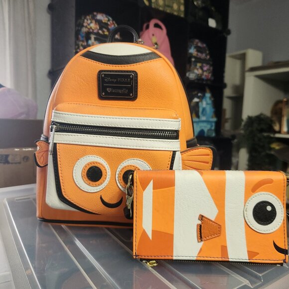 Loungefly Handbags - *NEW* OG Heart Logo Disney Pixar Nemo Backpack and Crossbody Dori Bundle